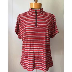 Y2K Style Striped Crop Top